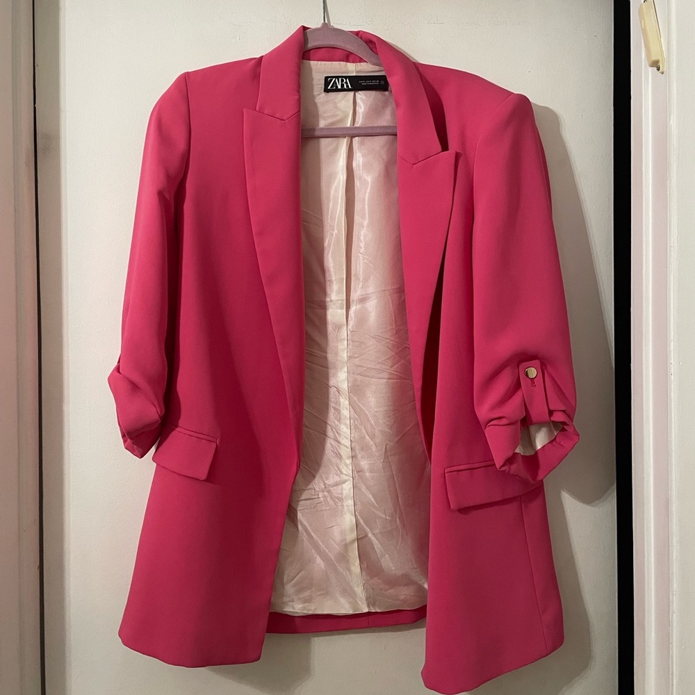 Zara Hot Pink Blazer